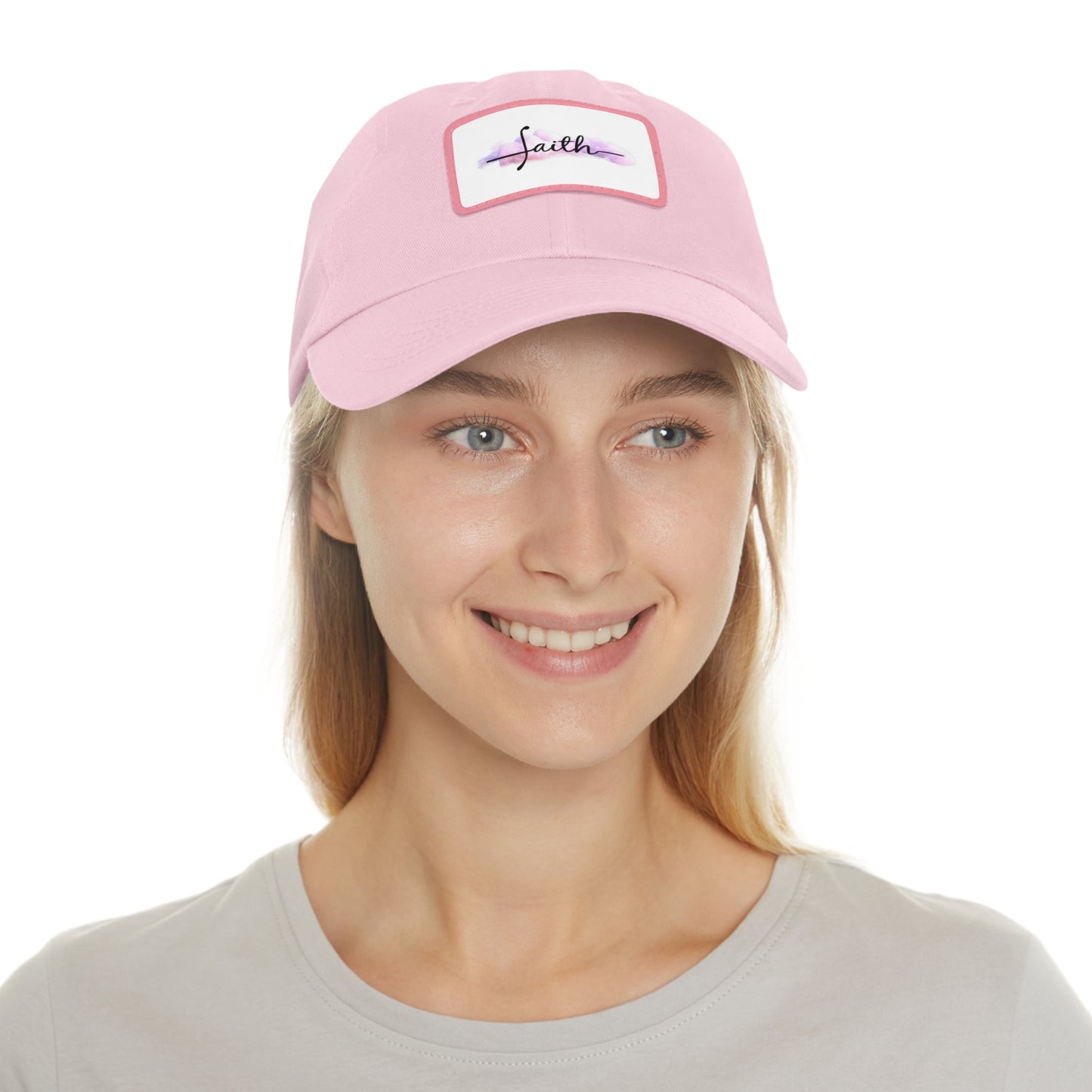 FAITH Dad Hat with Leather Patch (Rectangle)