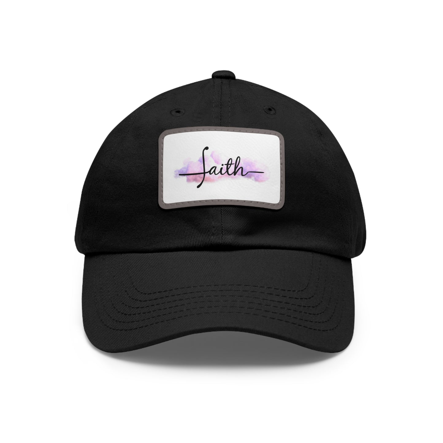 FAITH Dad Hat with Leather Patch (Rectangle)