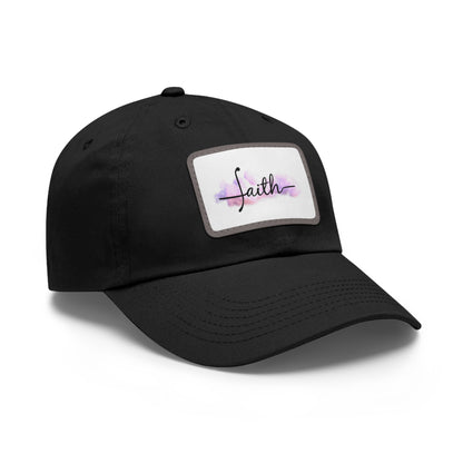 FAITH Dad Hat with Leather Patch (Rectangle)