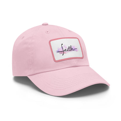FAITH Dad Hat with Leather Patch (Rectangle)