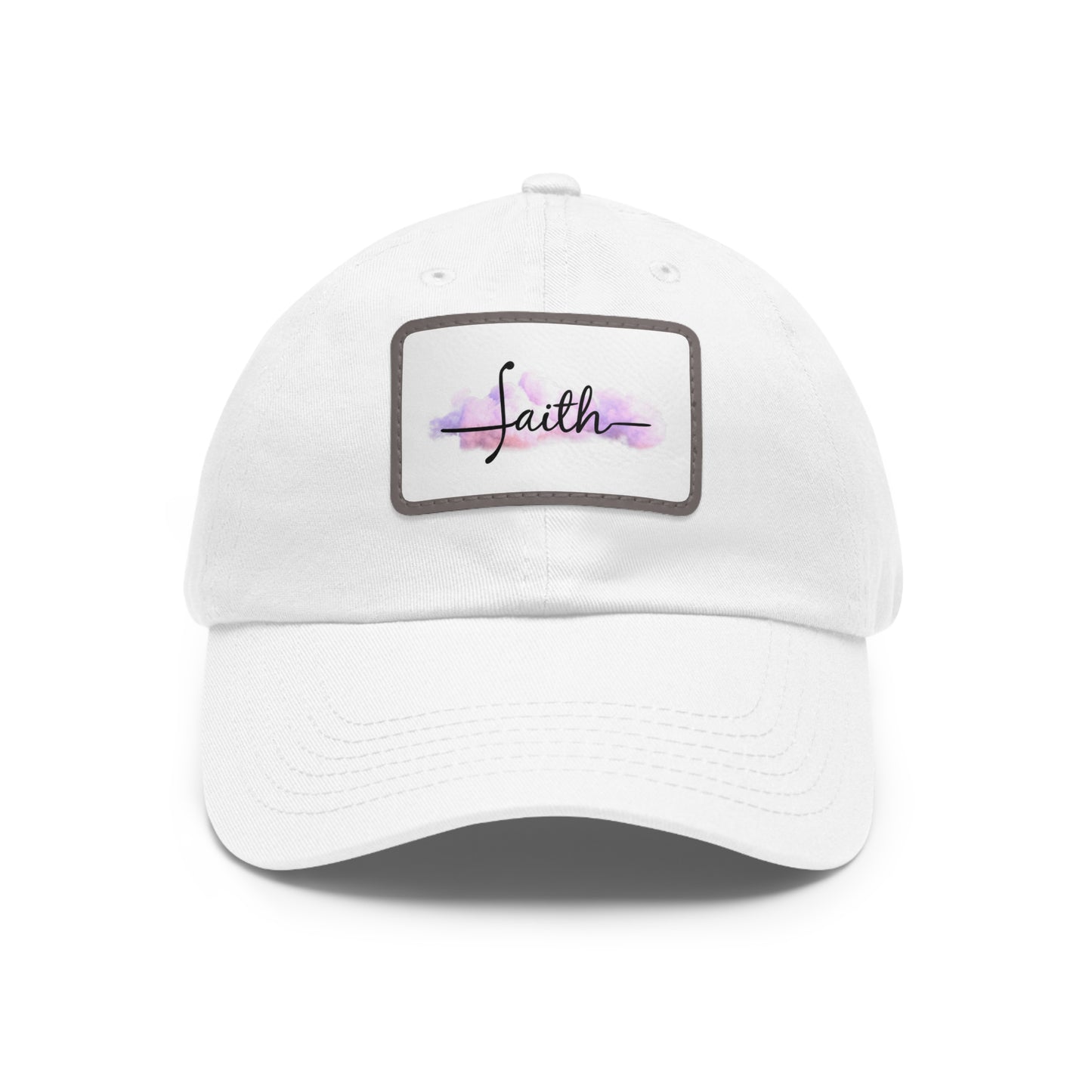 FAITH Dad Hat with Leather Patch (Rectangle)