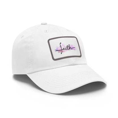 FAITH Dad Hat with Leather Patch (Rectangle)